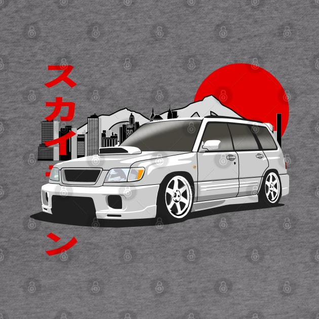 Subaru Forester SF Japanese Retro Style by Rebellion Store